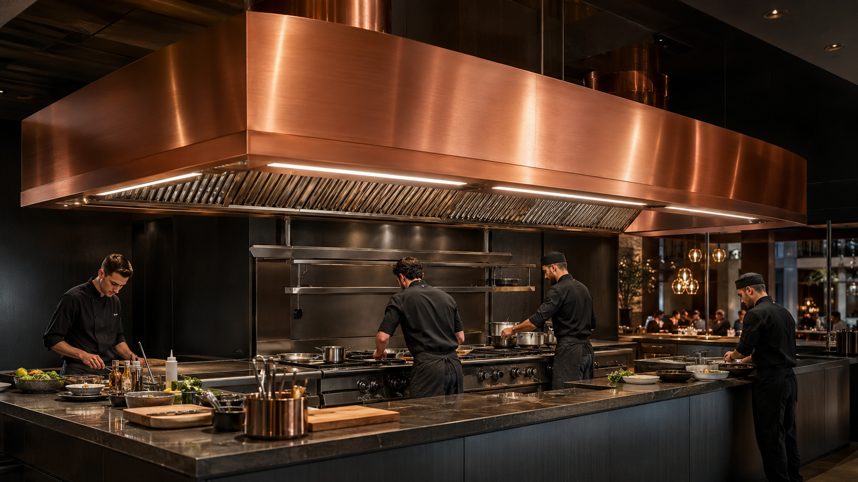 Professional kitchen ventilation